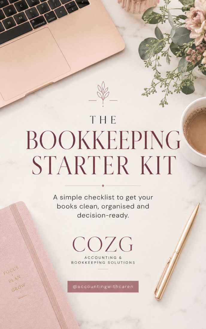 The Bookkeeping Starter Kit — free guide cover